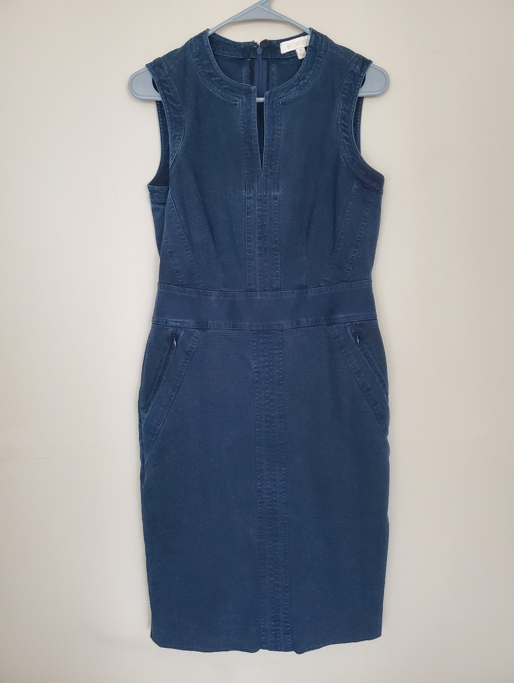 Denim Pencil Cut Dress